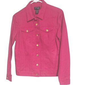 Attyre New York Women's Size Small Pink Flamboyant and Feminine Jacket NWOT